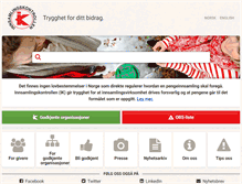 Tablet Screenshot of innsamlingskontrollen.no